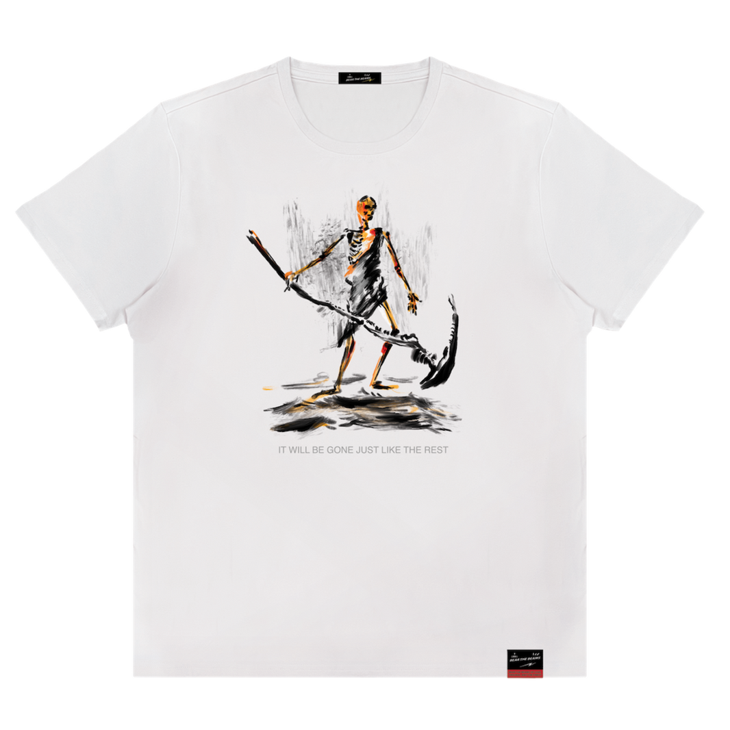 BEAR THE BEAMS GRIM REAPER WATERCOLOR MEN TEE