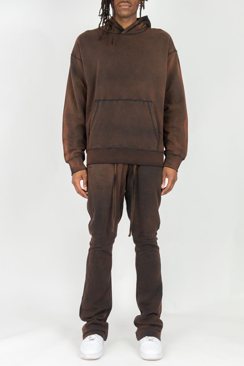 Ring Spun ACID WASH FLEECE SET HOODIE