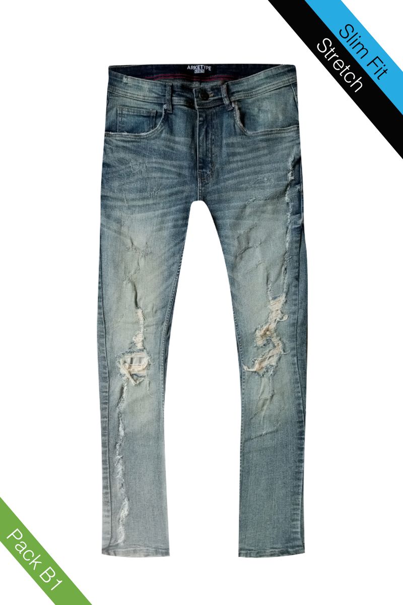 Arketype Bolt Ripped Jeans