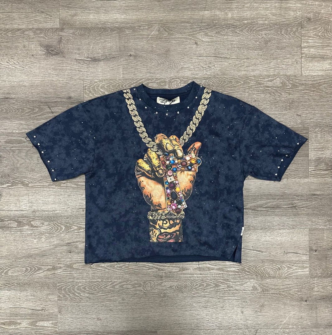 BKYS "FAITH" F-TERRY CROPPED TEE