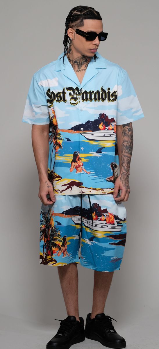 Civilized Lost Paradise 2 Pc Short Set