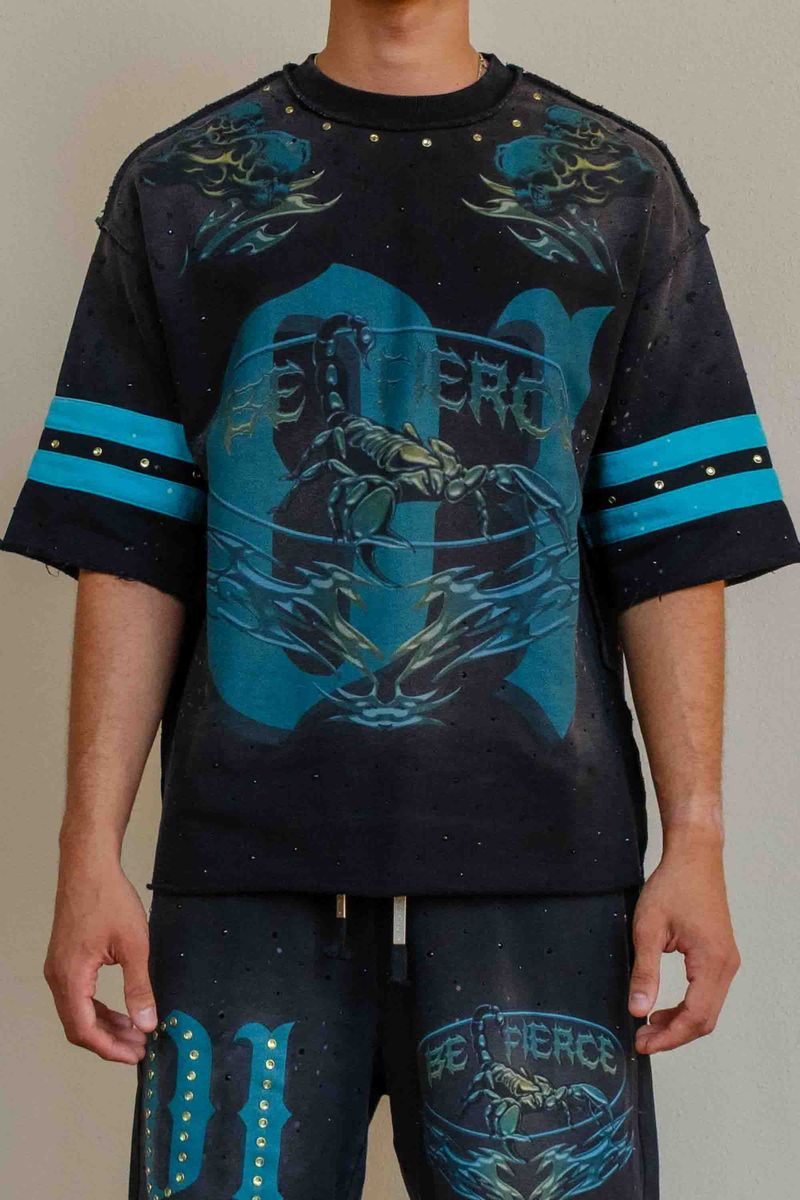 First Row BE FIERCE TRIBAL SCORPION TEE
