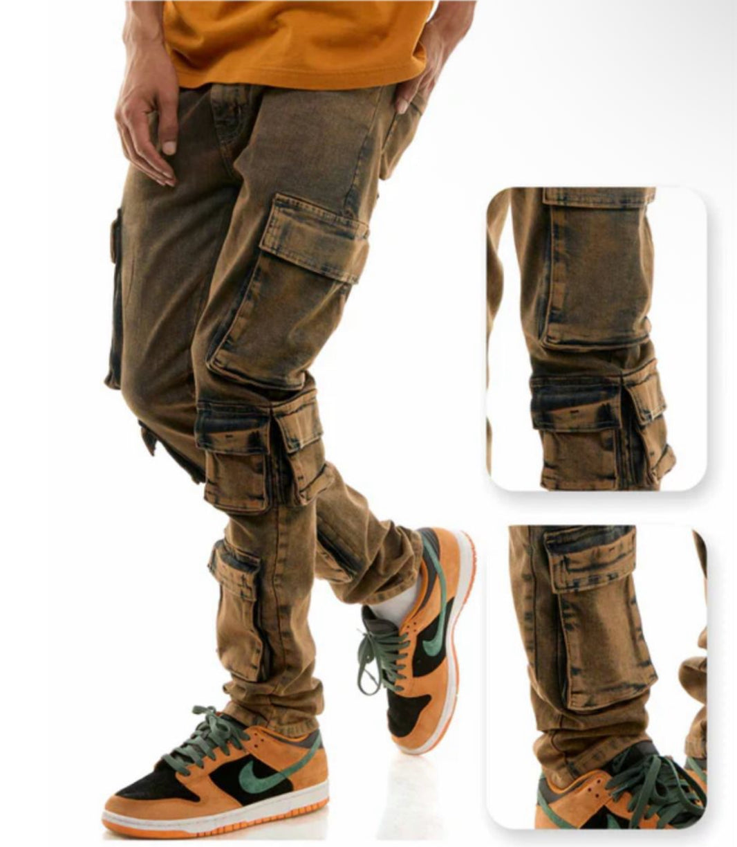 KDNK Cargo Skinny Jeans