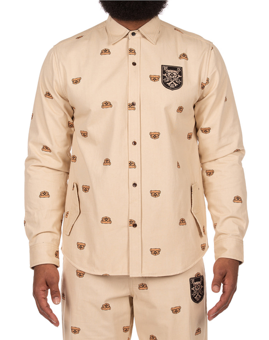 HUSTLE GANG CLOTHING HG Campus Shacket