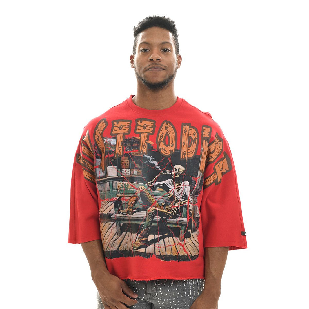 SWITCH DUST TO DIRT CROPPED TOP TSHIRT