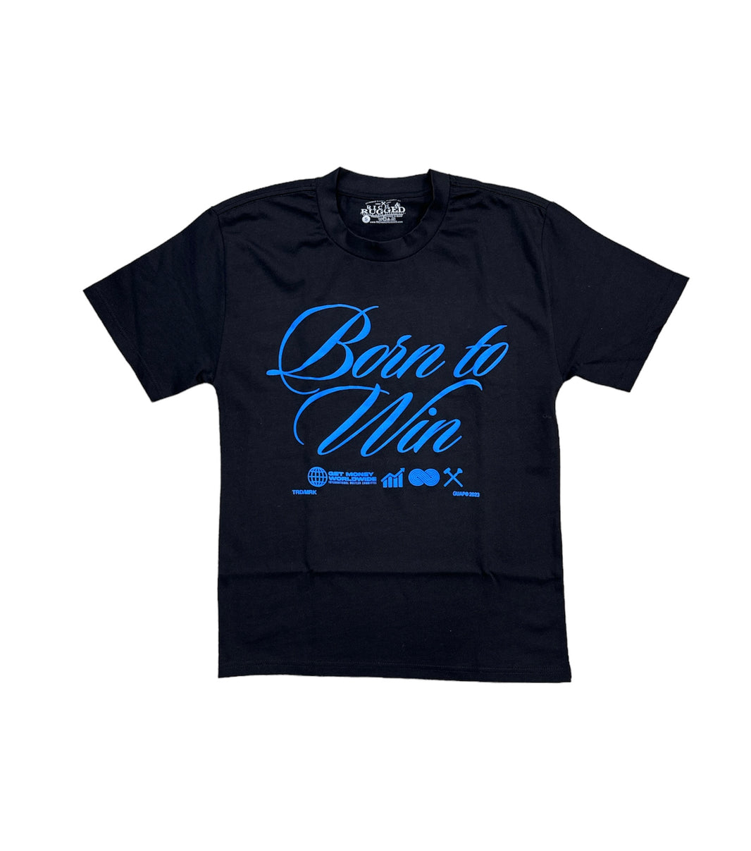 RICH RUGGED BORN TO WIN OVERSIZED TSHIRT-BLACK