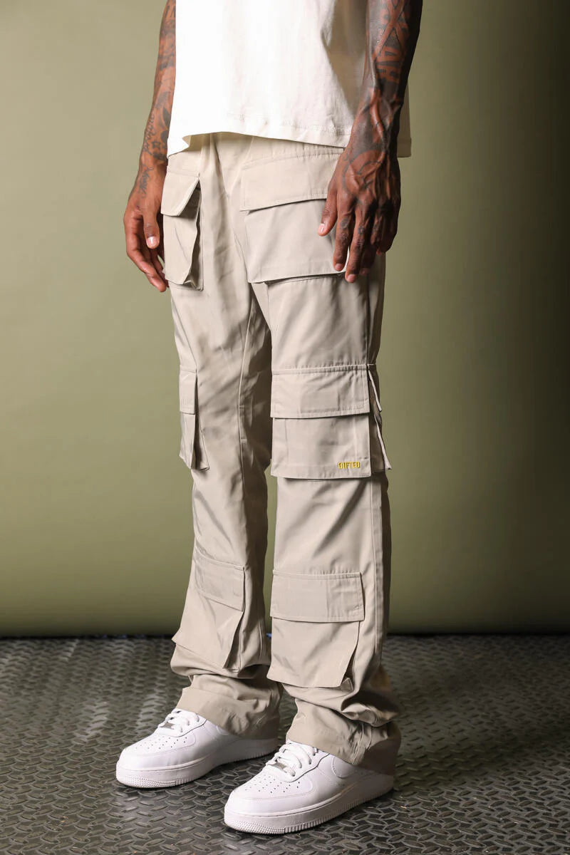 GFTD LA  Portor Bone Stacked Pants