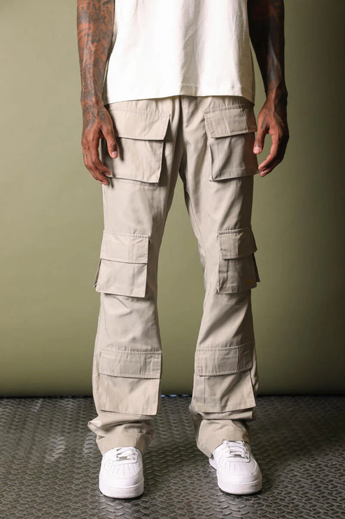 GFTD LA  Portor Bone Stacked Pants