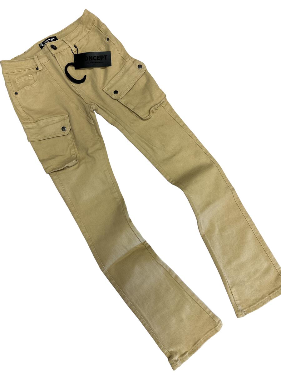 Concept Cargo Stacked Jeans