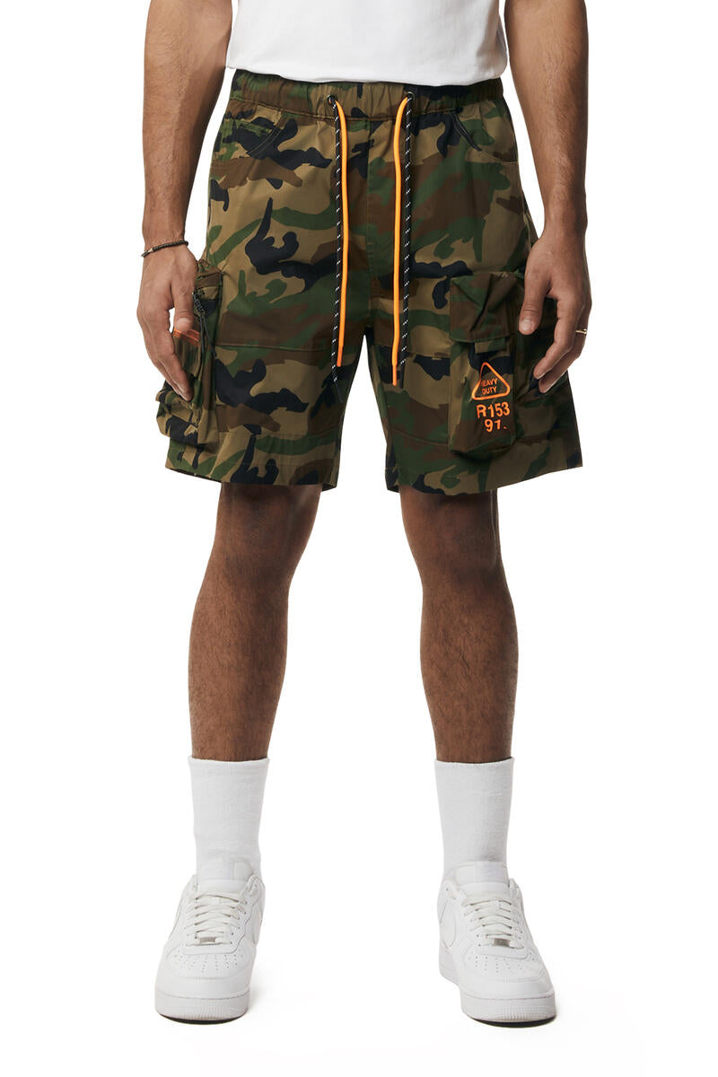 SMOKE RISE UTILITY NYLON CARGO SHORTS