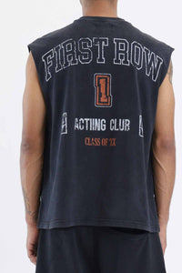 FIRST ROW ACTING CLUB GRAPHIC MUSCLE TEE