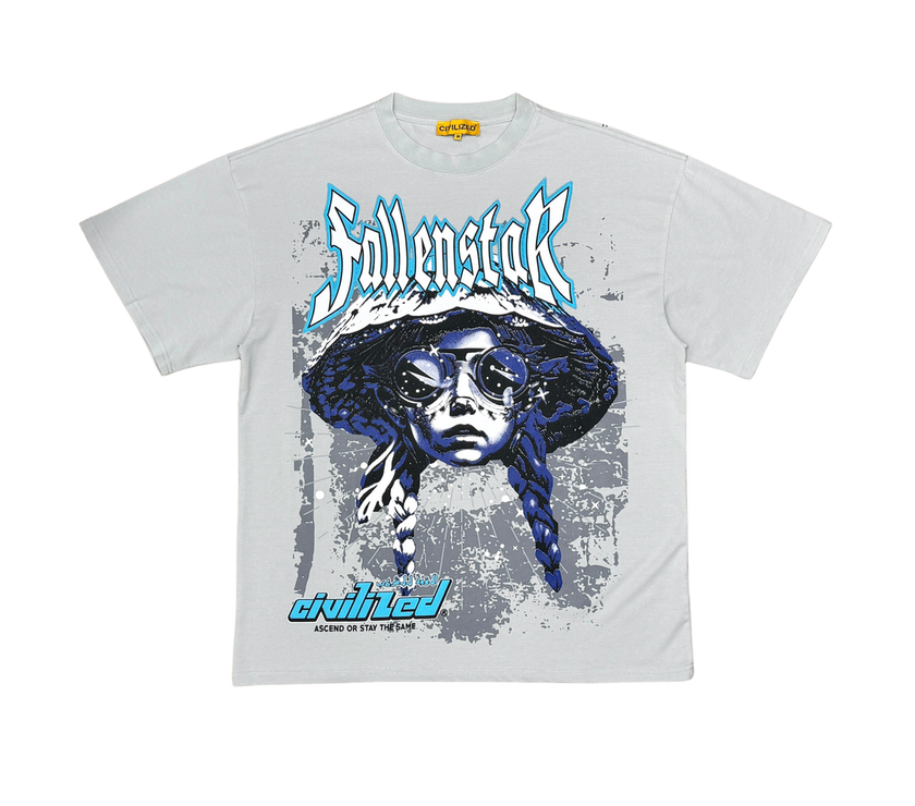 CIVILIZED FALLEN STAR TEE (CV5723 GREY)