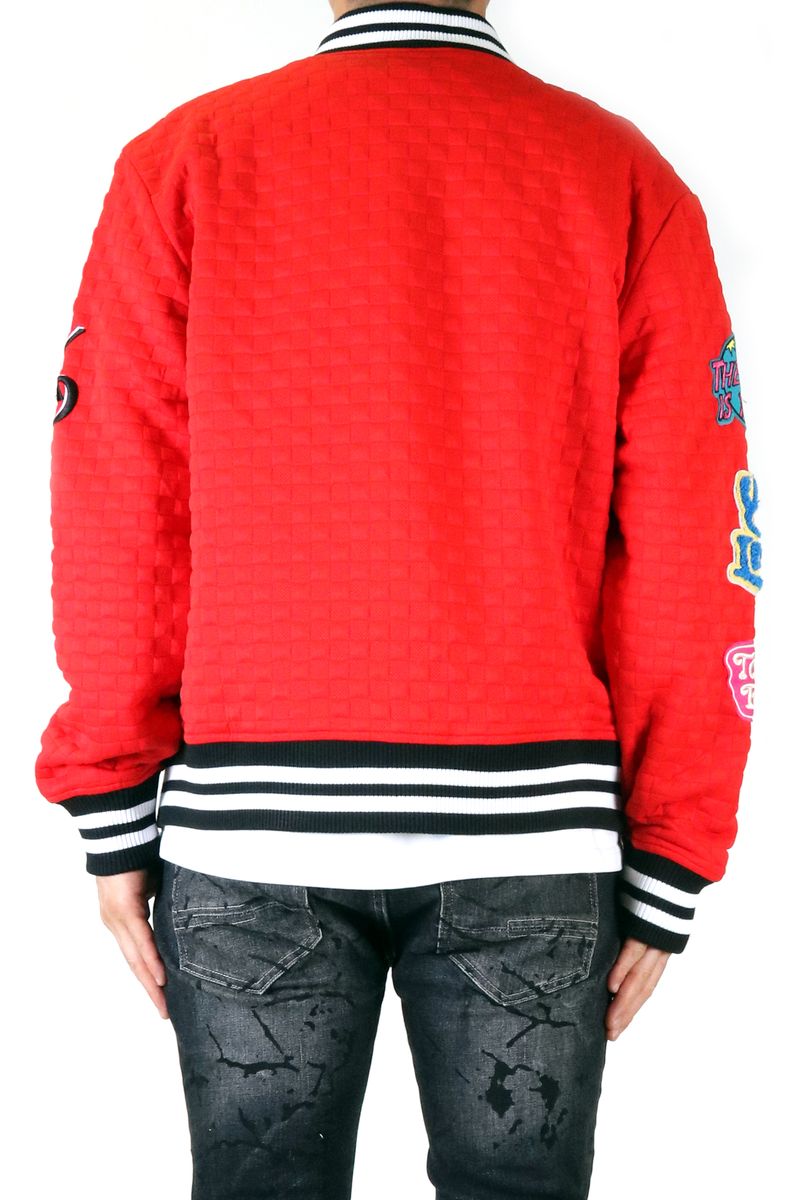 KLEEP RED BOMBER JACKET