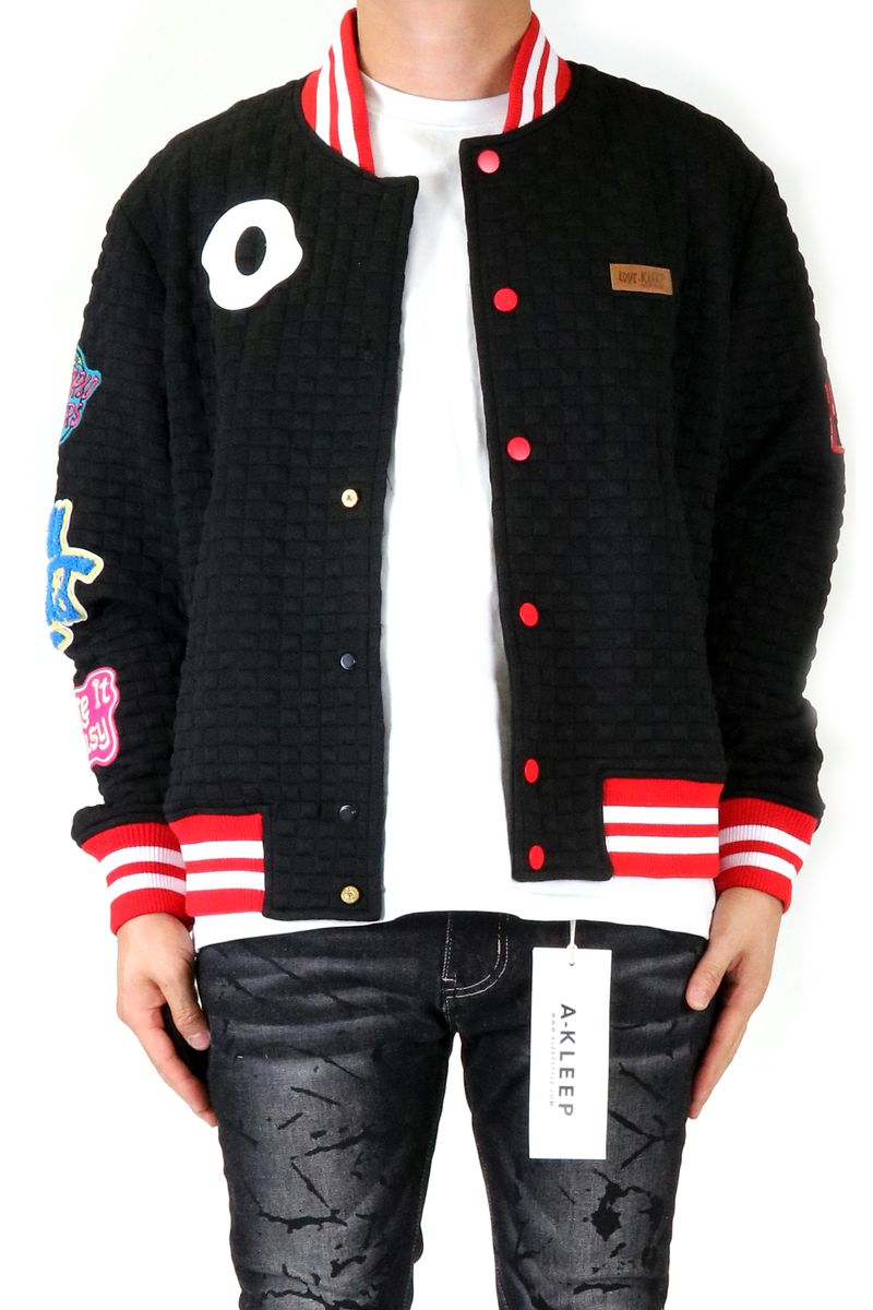 KLEEP RED BOMBER JACKET