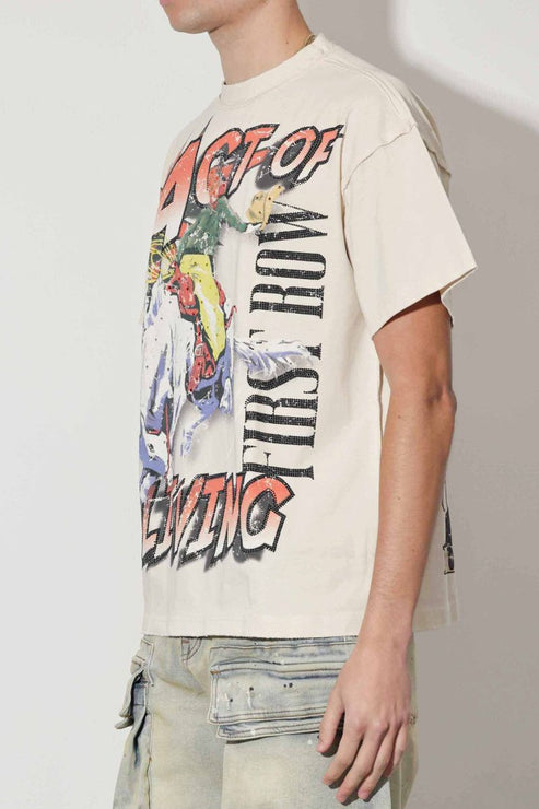 FIRST ROW ACT OF LIVING RODEO WASHED TEE