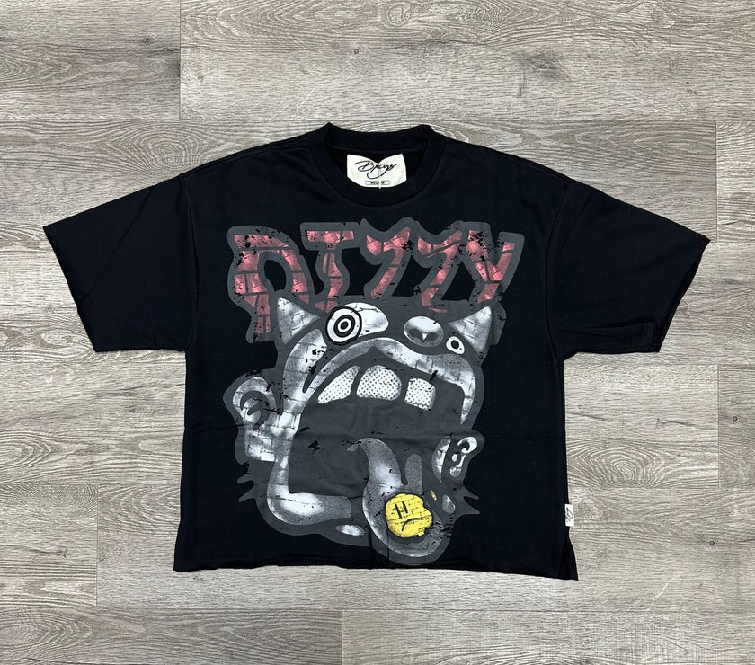 BKYS "DIZZY" F-TERRY CROPPED T-SHIRT