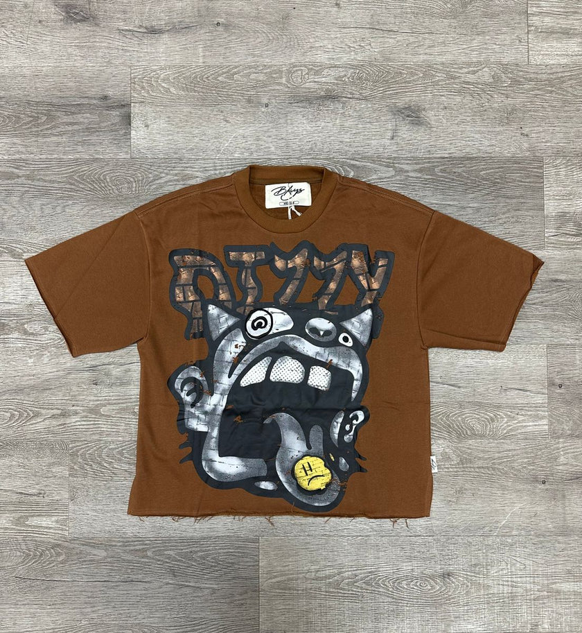 BKYS "DIZZY" F-TERRY CROPPED T-SHIRT