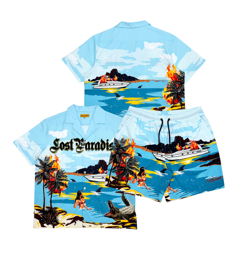 Civilized Lost Paradise 2 Pc Short Set