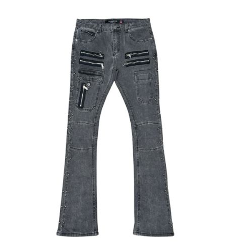 Gunzinii Stacked Zipper Jeans