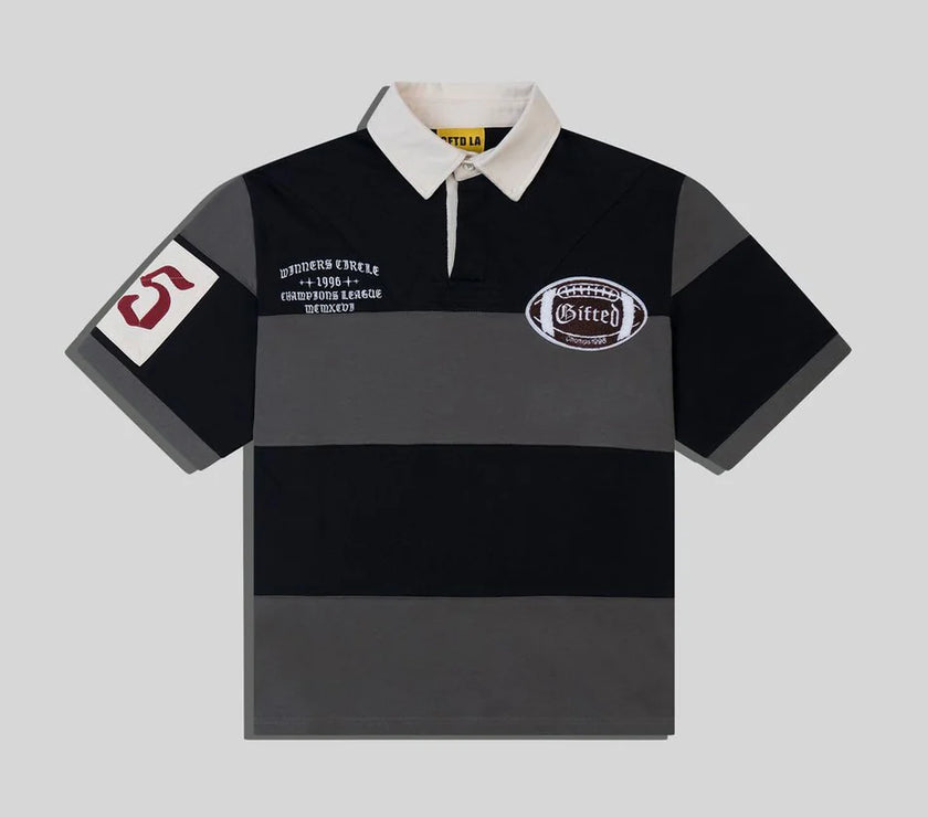 GFTD WINNERS BLACK/GREY POLO
