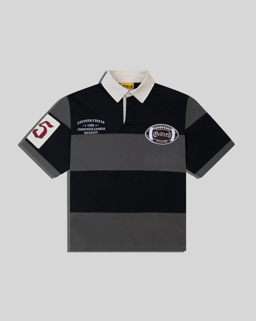 GFTD WINNERS BLACK/GREY POLO