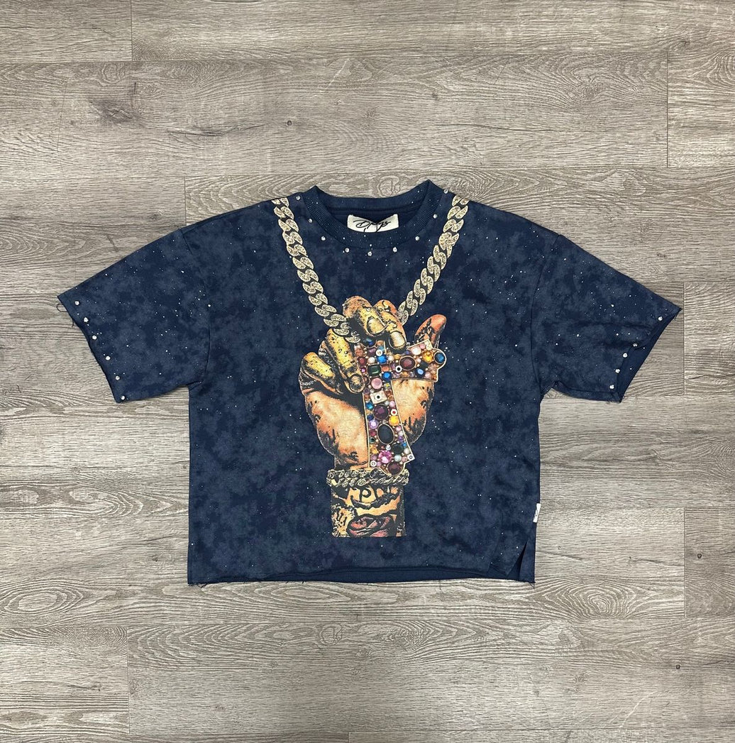 BKYS "FAITH" F-TERRY CROPPED TEE