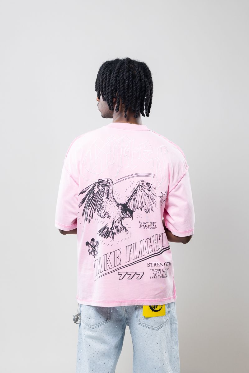 Gftd TAKE FLIGHT PINK TEE