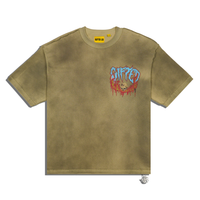 GFTD ENEMIES DIE BY FIRE OLIVE TEE