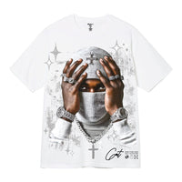 3Forty BIG & Tall GLITTERY MASK TEE
