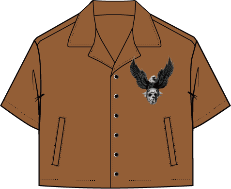 Roku RESPECT OR DIE CROPPED TWILL SHIRT