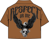 Roku RESPECT OR DIE CROPPED TWILL SHIRT