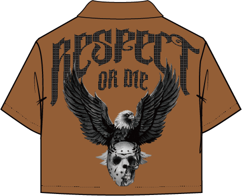 Roku RESPECT OR DIE CROPPED TWILL SHIRT