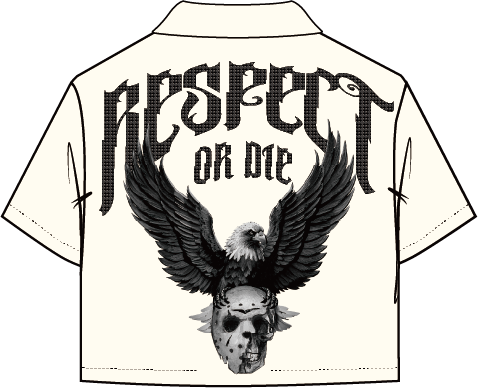 Roku RESPECT OR DIE CROPPED TWILL SHIRT