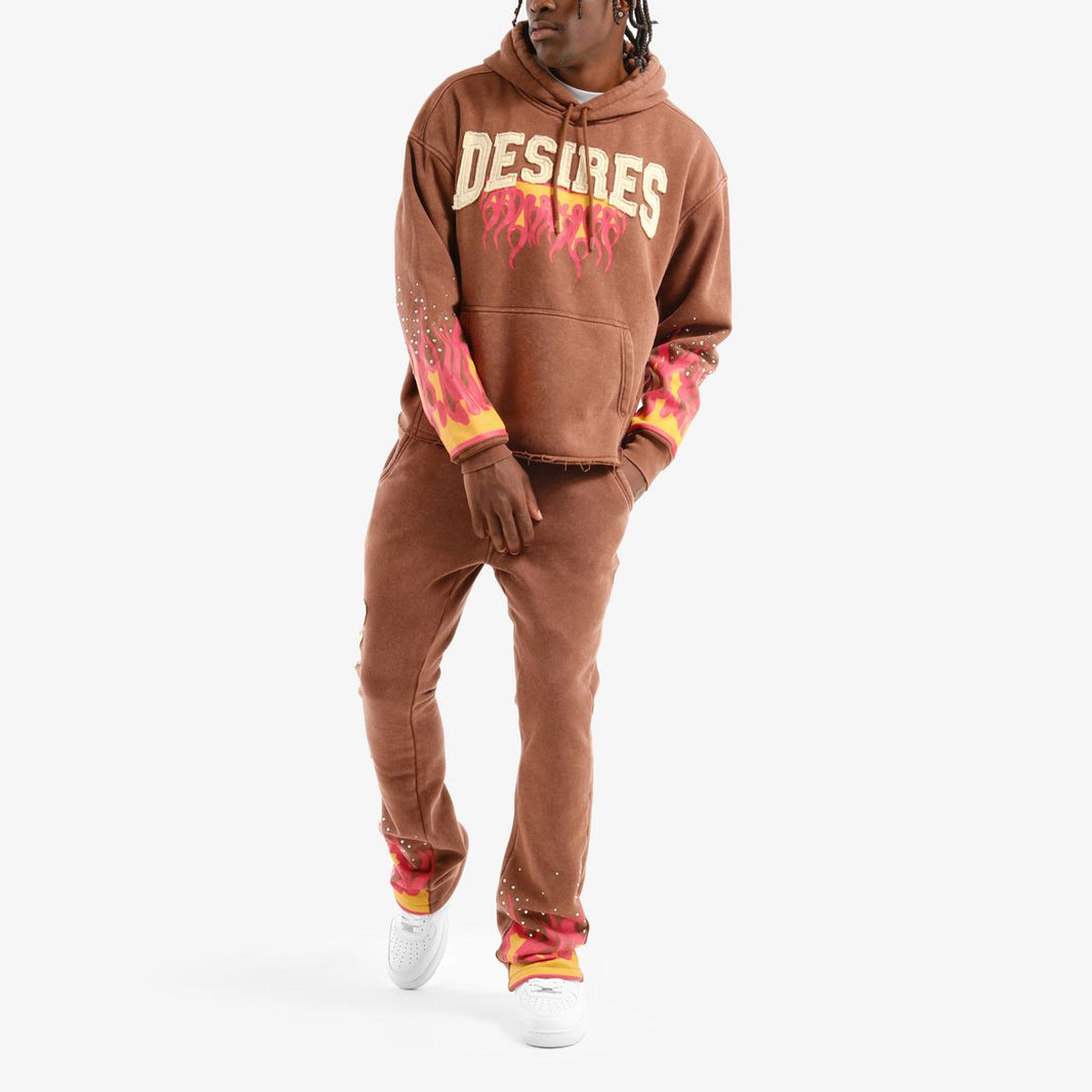 Copper Rivet Lust Wrath Envy Sweatsuit W Flames