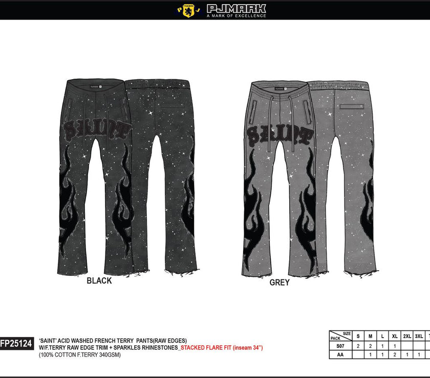 PJ MARK SPARKLED RAW EDGE FRENCH TERRY