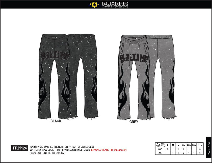 PJ MARK SPARKLED RAW EDGE FRENCH TERRY