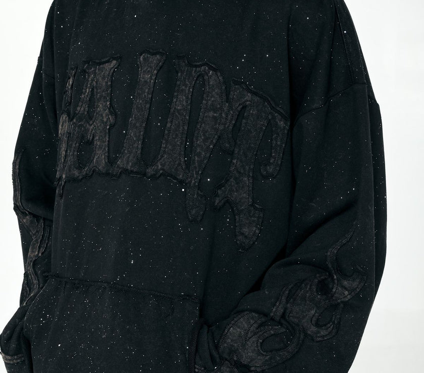 PJ MARK SPARKLED RAW EDGE FRENCH TERRY