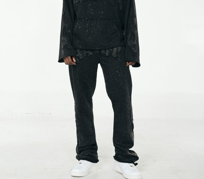 PJ MARK SPARKLED RAW EDGE FRENCH TERRY