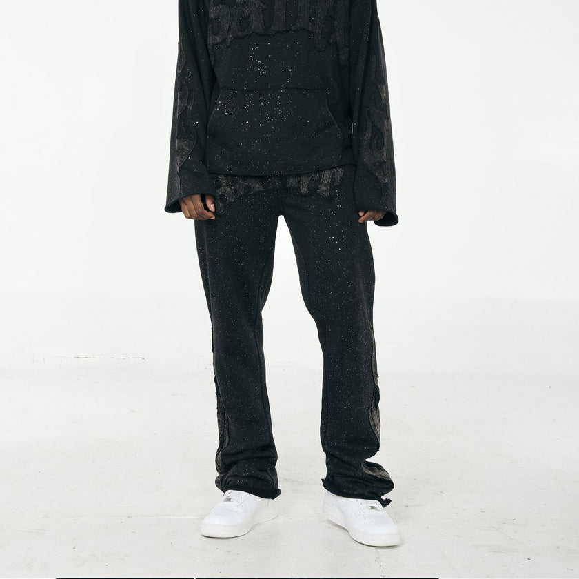 PJ MARK SPARKLED RAW EDGE FRENCH TERRY