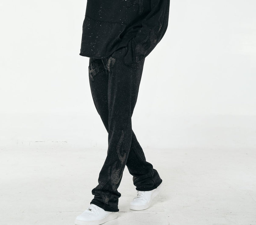 PJ MARK SPARKLED RAW EDGE FRENCH TERRY