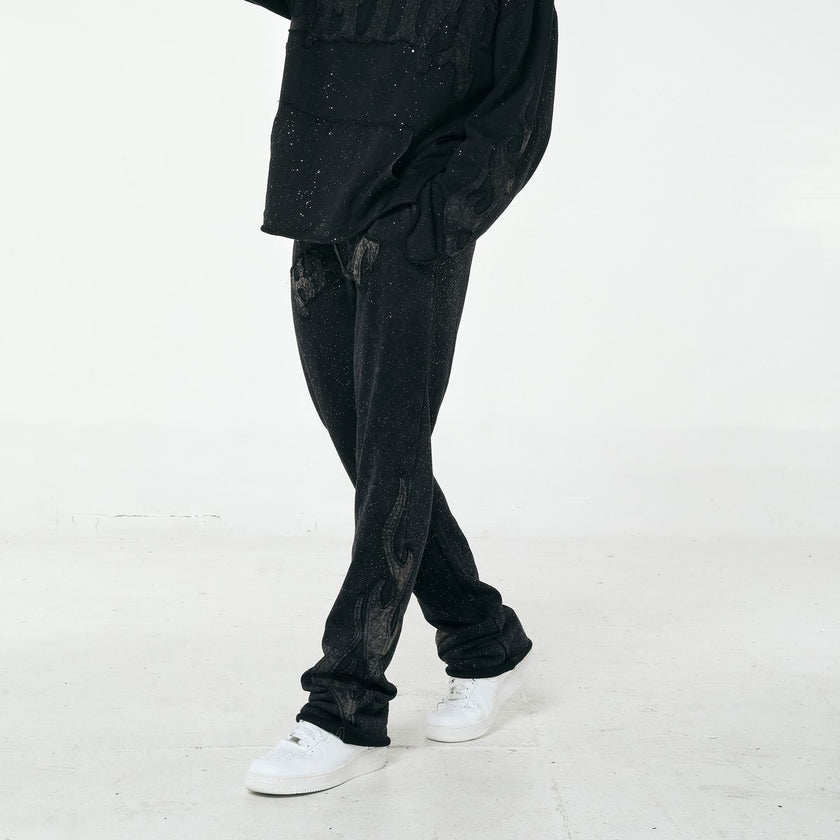 PJ MARK SPARKLED RAW EDGE FRENCH TERRY