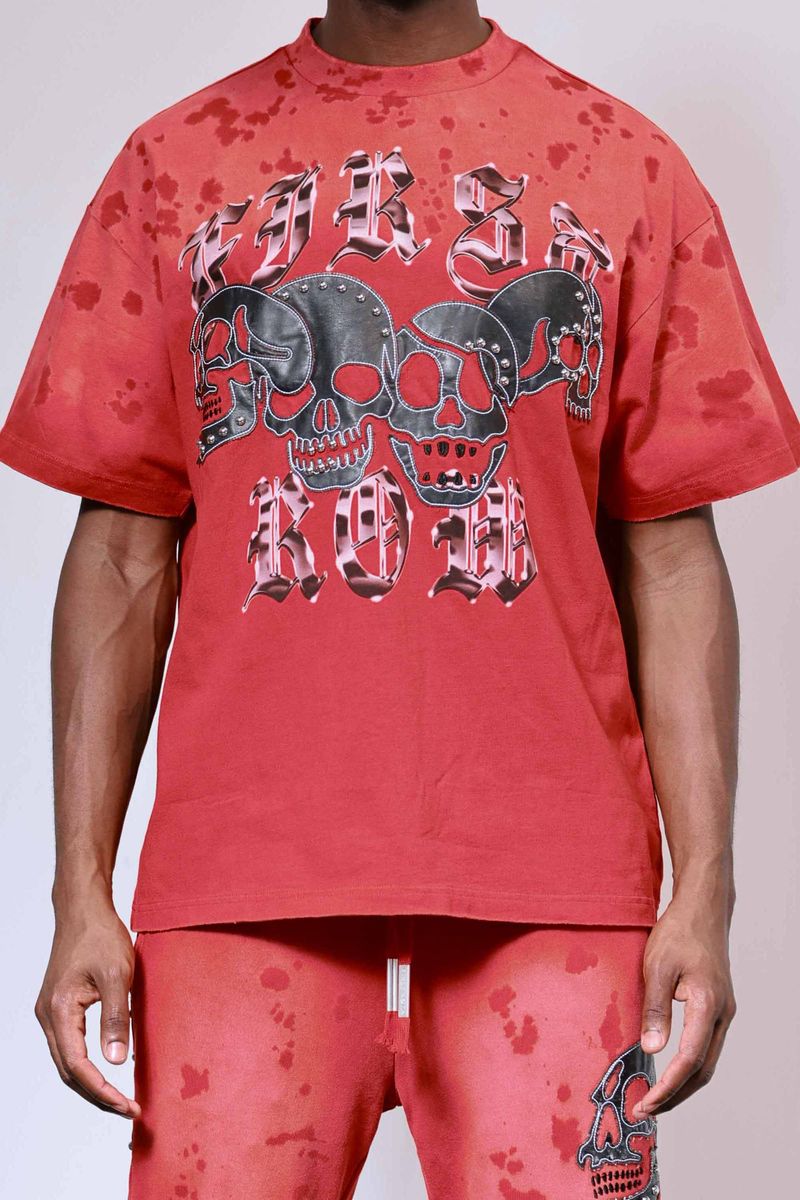 First Row WAKE UP AND BE FIERCE APPLIQUE TEE