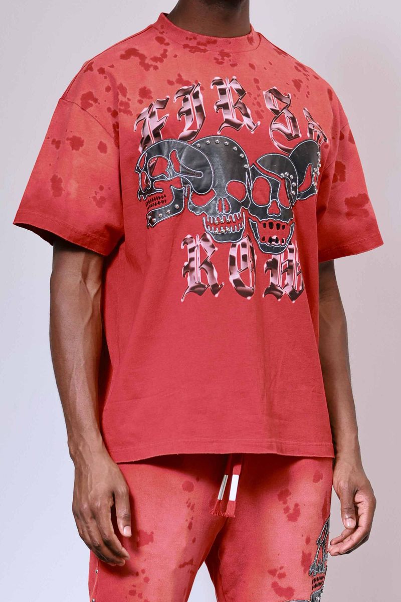 First Row WAKE UP AND BE FIERCE APPLIQUE TEE