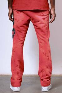 First Row WAKE UP AND BE FIERCE APPLIQUE STACK JOGGER