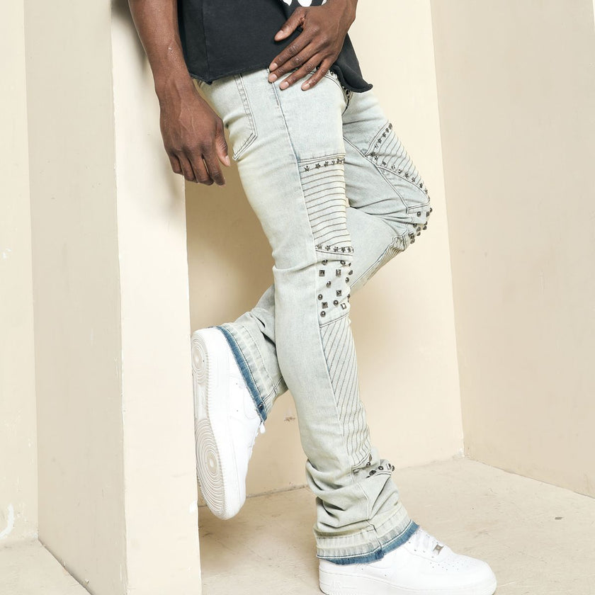 PJ Mark STACKED FLARE DENIM