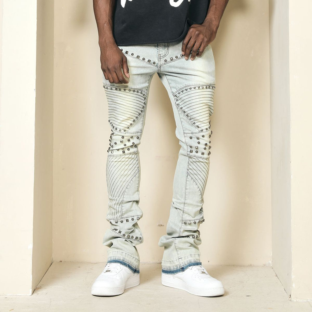 PJ Mark STACKED FLARE DENIM