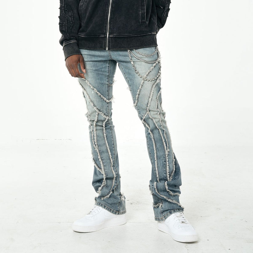 PJ Mark WASHED DENIM PANTS