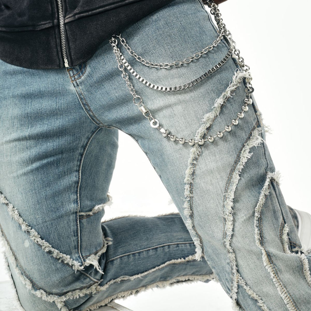 PJ Mark WASHED DENIM PANTS