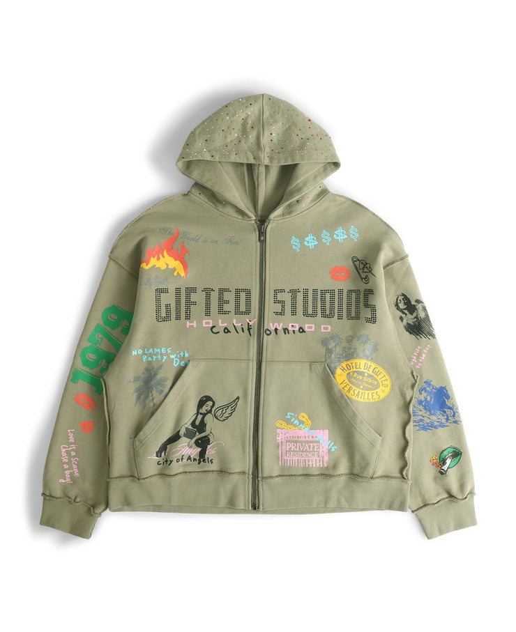 GFTD CHASE MONEY OLIVE HOODY