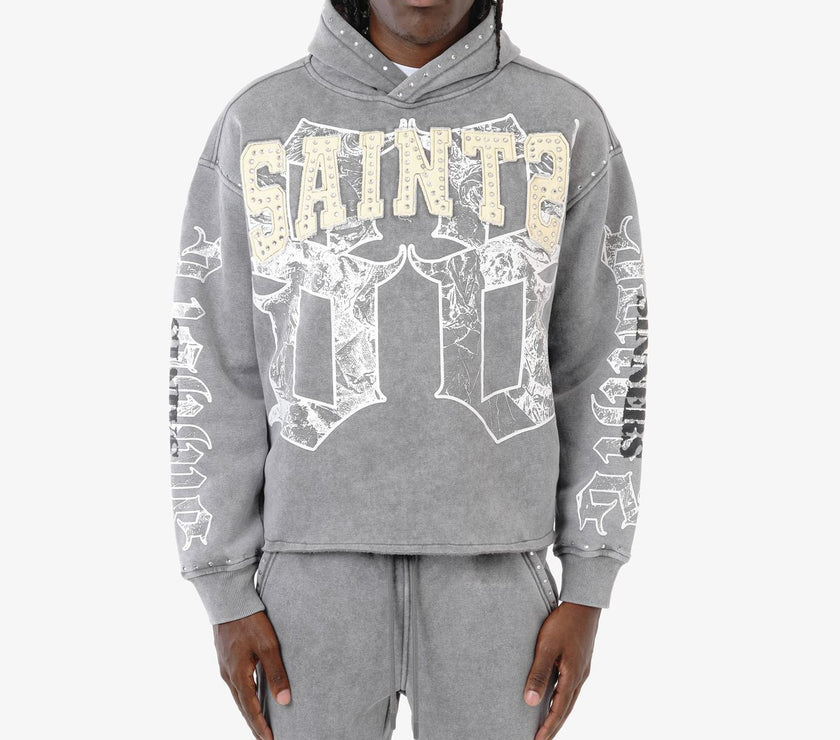 Copper Rivet Sweatsuit W Diamond - Grey